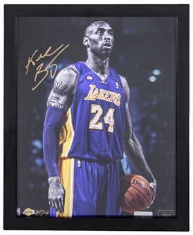 2015 Kobe Bryant Autographed 8x10 Framed Photo (Panini Sticker)